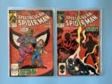 2 Issues The Spectacular Spiderman Comic #134 & #136 Marvel Comics Bronze Age