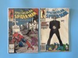 2 Issues The Spectacular Spiderman Comic #139 & #148 Marvel Comics Bronze Age KEY