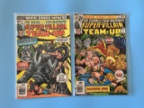 2 Issues Super Villian Team Up Comic #6 & #8 Marvel Comics Bronze Age