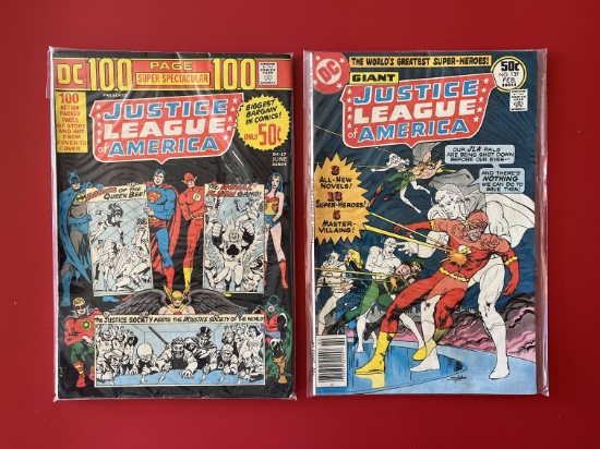 2 Issues Justice League of America Comic #139 & 100 Page Super Spectacular #17 DC Comics Bronze Age