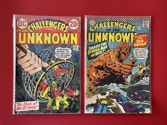 2 Issues Challengers of the Unknown Comic #51 & #78 DC Comics Bronze Age Comics