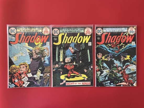 3 Issues The Shadow Comic #5 #6 & #7 DC Comics Bronze Age