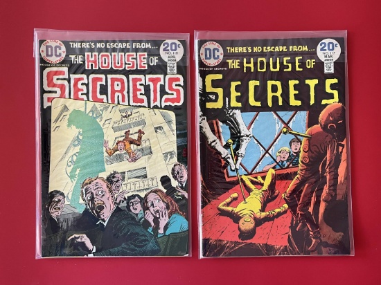 2 Issues The House of Secrets Comic #117 & #118 DC Comics Bronze Age Comic