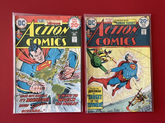 2 Issues Action Comics #432 & #435 DC Comics Bronze Age
