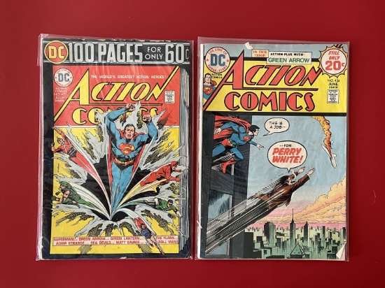 2 Issues Action Comics #436 & #437 DC Comics Bronze Age