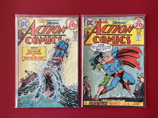 2 Issues Action Comics #438 & #439 DC Comics Bronze Age