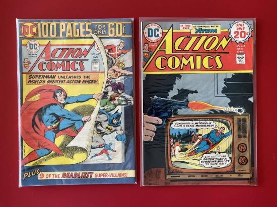 2 Issues Action Comics #442 & #443 DC Comics Bronze Age