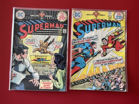 2 Issues Superman Comic #276 & #277 DC Comics Bronze Age Comics