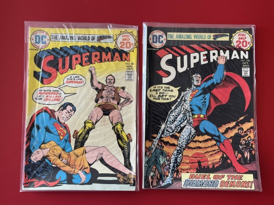 2 Issues Superman Comic #280 & #281 DC Comics Bronze Age Comics