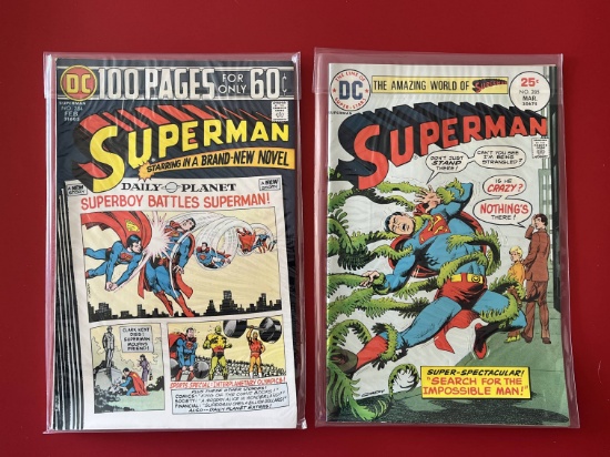 2 Issues Superman Comic #284 & #285 DC Comics Bronze Age Comics
