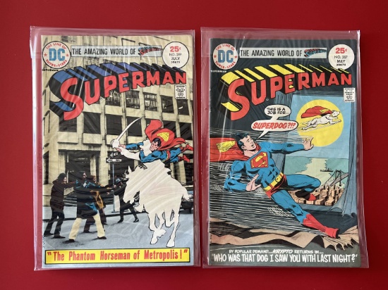 2 Issues Superman Comic #287 & #289 DC Comics Bronze Age Comics
