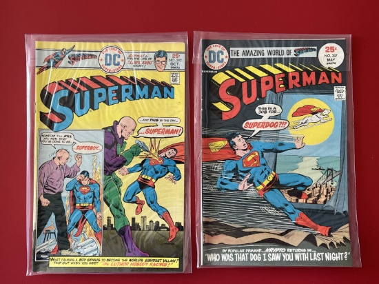 2 Issues Superman Comic #287 & #292 DC Comics Bronze Age Comics