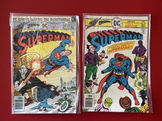 2 Issues Superman Comic #299 & #301 DC Comics Bronze Age Comics