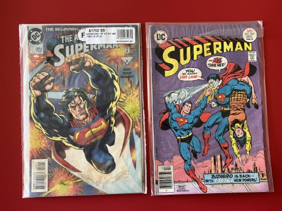 2 Issues Superman Comic #306 & The Adventures of Superman #39 DC Comics