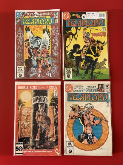 4 Issues The Warlord Comic #45 #50 #51 & #100 DC Comics Bronze Age