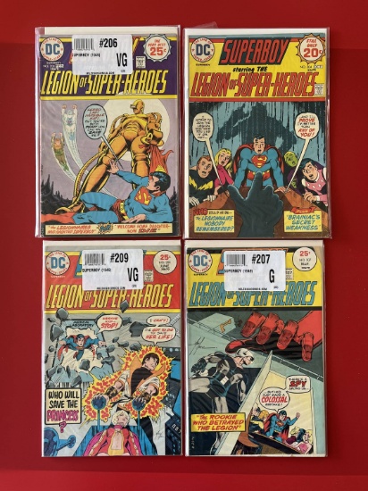 4 Issues Superboy Comic #204 #206 #207 & #209 DC Comics Bronze Age