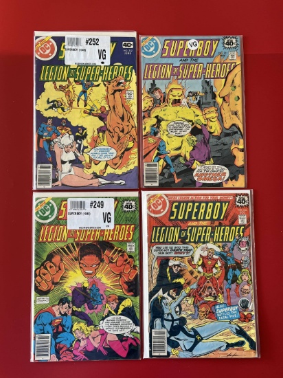 4 Issues Superboy Comic #246 #249 #251 & #252 DC Comics Bronze Age