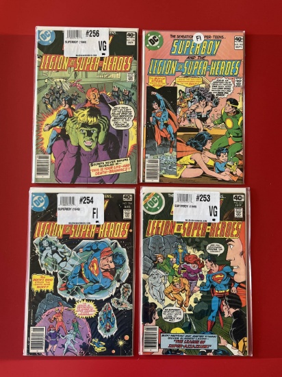 4 Issues Superboy Comic #253 #254 #255 & #256 DC Comics Bronze Age