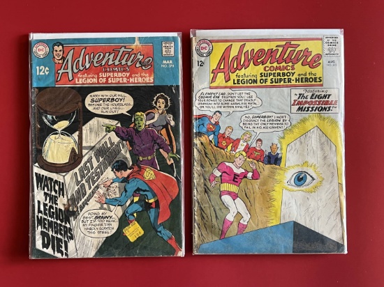 2 Issues Adventure Comics #323 & #378 DC Comics Silver Age Comics