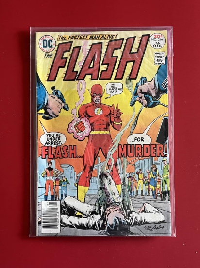 Flash Comic #246 DC Comics Bronze Age Flash Arrested for Murder