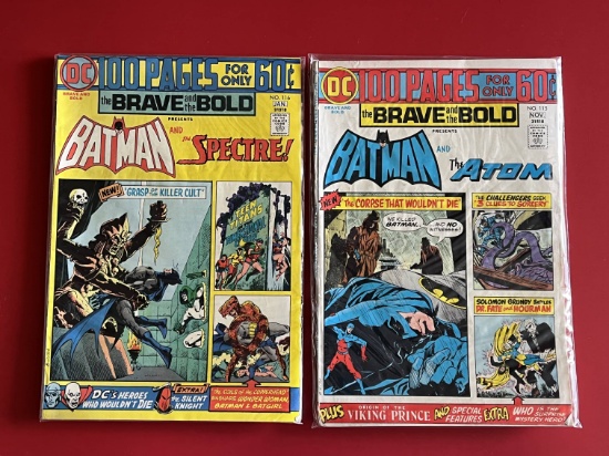 2 Issues The Brave and the Bold Comic #115 & #116 DC Comic Bronze Age Comics