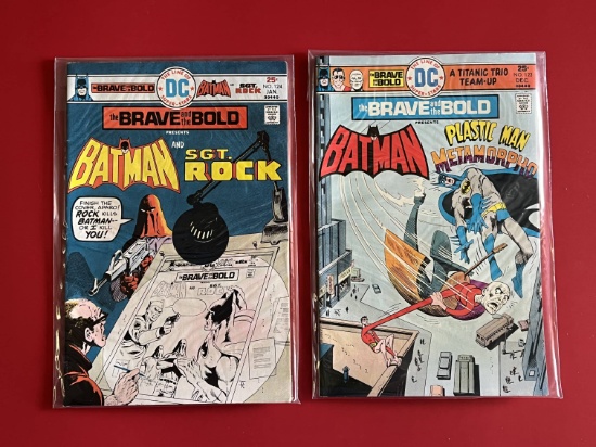 2 Issues The Brave and the Bold Comic #123 & #124 DC Comic Bronze Age Comics