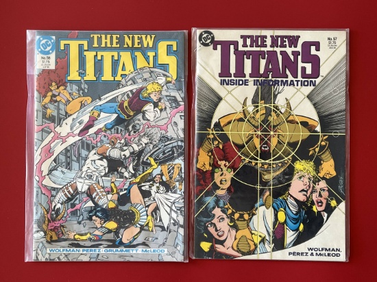2 Issues The New Teen Titans Comic #57 & #58 DC Comics