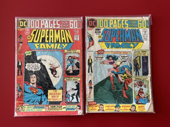 2 Issues Superman Family Comic #165 & #166 DC Comics Bronze Age