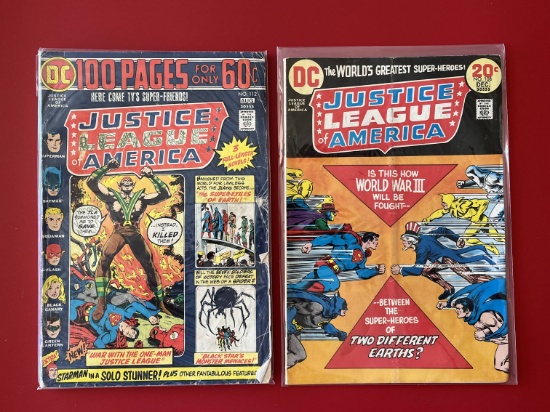 2 Issues Justice League of America Comic #108 & #112 DC Comics Bronze Age