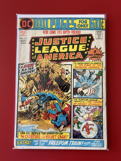 Justice League of America Comic #113 DC Comics Bronze Age KEY