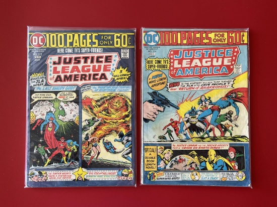 2 Issues Justice League of America Comic #114 & #115 DC Comics Bronze Age