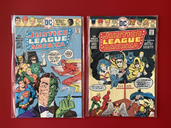 2 Issues Justice League of America Comic #124 & #125 DC Comics Bronze Age