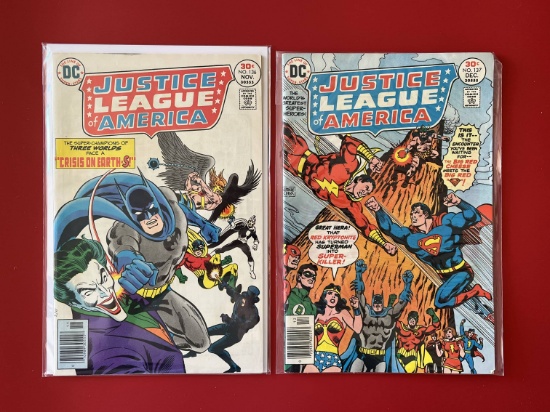 2 Issues Justice League of America Comic #136 & #137 DC Comics Bronze Age