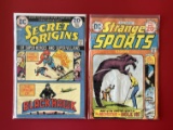 2 Issues Strange Sports Comic #6 & Secret Origins Comic #6 DC Comics