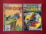 2 Issues Fox and The Crow Comic #77 Johnny Thunder #2 DC Comics