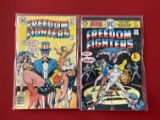 2 Issues Freedom Fighters Comic #1 & #5 DC Comics Bronze Age