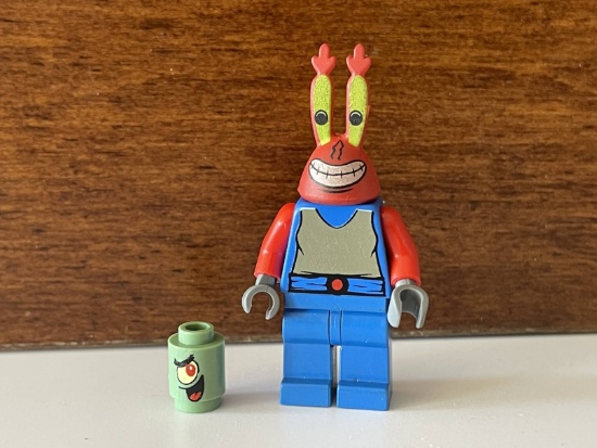 Mr Krabs Minifigure From the SpongeBob SquarePants Set Lego Nickelodeon