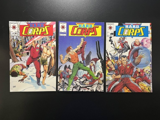 3 Valiant Comics THE H.A.R.D. CORPS #1, #2 and #6