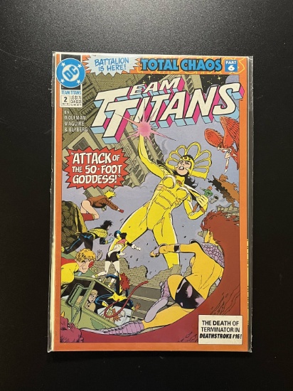 Team Titans Comic #2 DC Comics KEY 1992 1st Cameo Appearance of Battalion