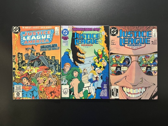 3 Justice League of America Comics DC Comics #221, #30 and Annual 1991 #5