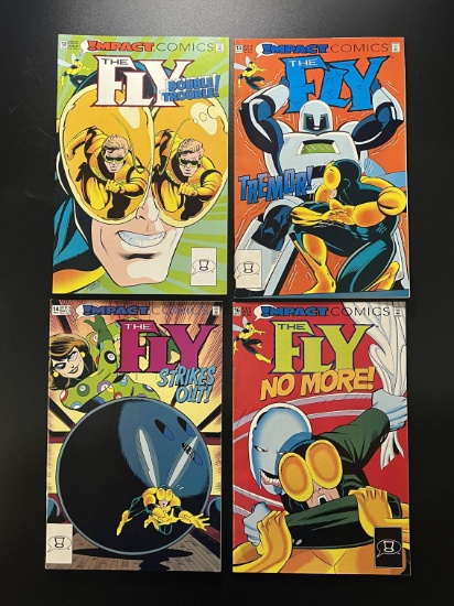 4 Impact Comics THE FLY #12, #13, #14 and #16