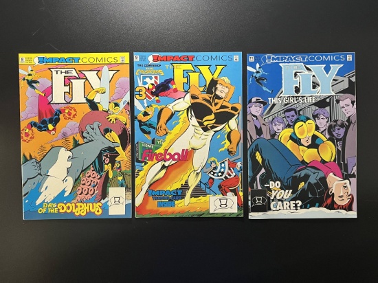 3 Impact Comics THE FLY #8, #9 and #11
