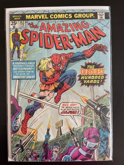 The Amazing Spider-Man Comic #153 Marvel 1976 Bronze Age