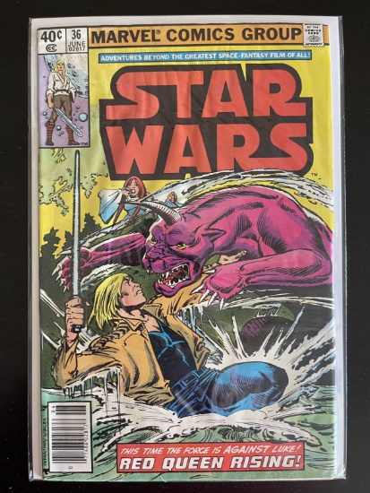 Star Wars Comic #36 Marvel 1980 Bronze Age 40 Cents Key 1st Cover Appearance Domina Tagge