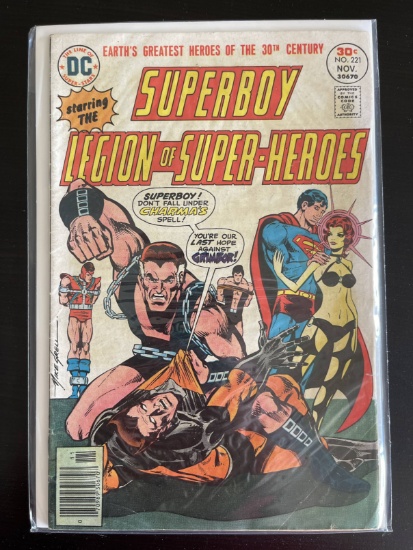 Superboy Comic #221 DC 1976 Bronze Age Legion of Super-Heroes