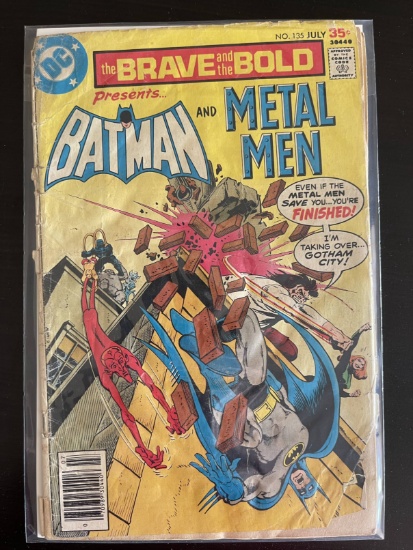 the Brave and the Bold Comic #135 DC 1977 Bronze Age Batman and Metal Men