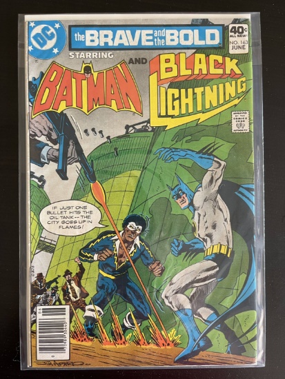 the Brave and the Bold Comic #163 DC 1980 Bronze Age Batman and Black Lightning