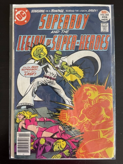 Superboy Comic #224 DC 1977 Bronze Age Legion of Super-Heroes