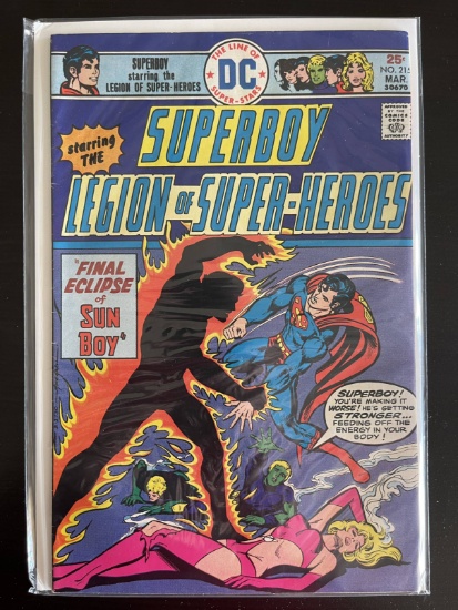 Superboy Comic #215 DC 1976 Bronze Age Legion of Super-Heroes
