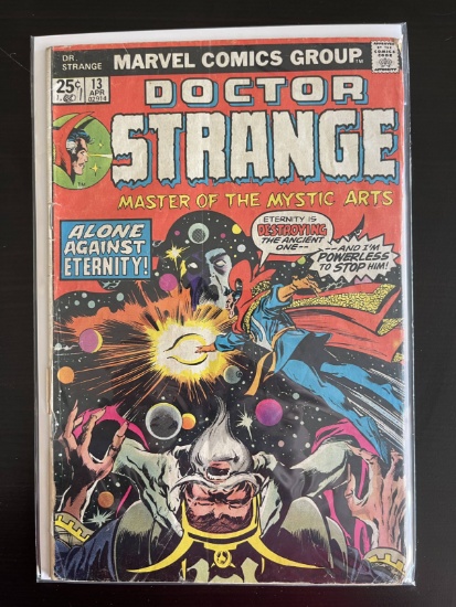 Doctor Strange Comic #13 Marvel 1976 Bronze Age 25 cents Key Cited as the first mention of the One A